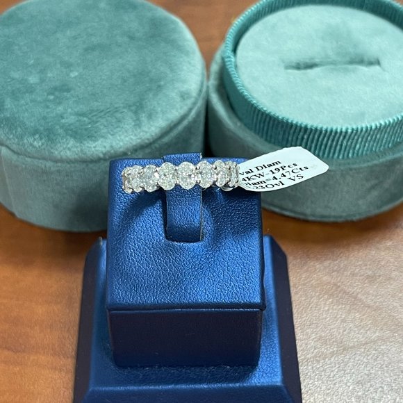 Oval Diamond Eternity Band - Picture 1 of 10